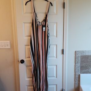 Wild Fable stripe jumpsuit sz M